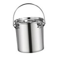 thumbnail image 5 of deevoka Stainless Steel Sealed Bucket Airtight Food Bucket for Hotel Commercial Home 20 cmx20 cm, 5 of 9