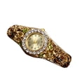 thumbnail image 1 of Sfonq Price Drop Watches for Women Women Wrist Watches Ladies Flower Bracelet Analog Quartz Wrist Watch Woman Gift Birthday Gift Mothers Day Gifts Fashion Ladies Watches,Yellow Buy 2 Save 10%, 1 of 2