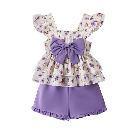 Soepste Girls Summer Clothes Girls 4T Outfits Toddler Girl Clothes Top Shorts And Cute Toddler Girls Summer Outfits Clothing Set