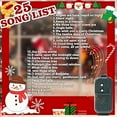 thumbnail image 2 of 30 Lights Christmas Musical Bell String Lights, 25 Classical Holiday Songs, 7 Functions Multicolor Bulb Green Wire Light With Multicolor Bells For Indoor Xmas Tree Decorations, 2 of 5