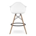 thumbnail image 5 of Aron Living Pyramid 28" Plastic Counter Stools with Arms in White (Set of 2), 5 of 6