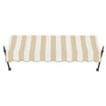 thumbnail image 2 of Awntech 5.375 ft New Orleans Fixed Awning Acrylic Fabric, Linen/White Stripe, 2 of 2