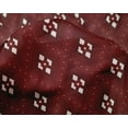 thumbnail image 4 of oneOone Silk Tabby Maroon Fabric Block Dress Material Fabric Print Fabric By The Yard 42 Inch Wide-TNO, 4 of 4