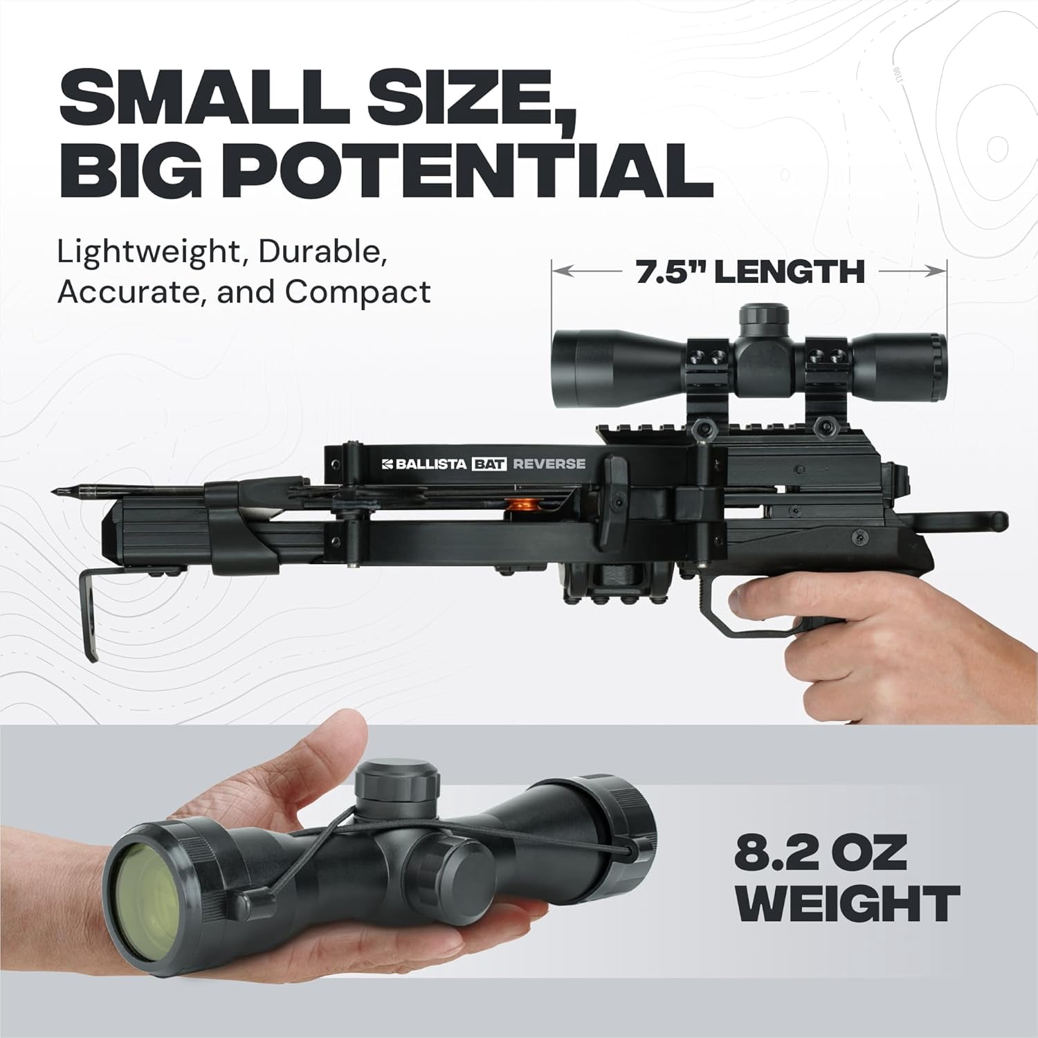 Ballista 4x32 Viper Eye Crossbow Scope with 2 Mounts Fits 20 mm Picatinny Rail