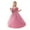 Pink, variant on Princess Dress For Girl Short Sleeve Lilac Long Girls Pageant Dresses Kids Prom Puffy Tulle Ball Gown Girl Dress