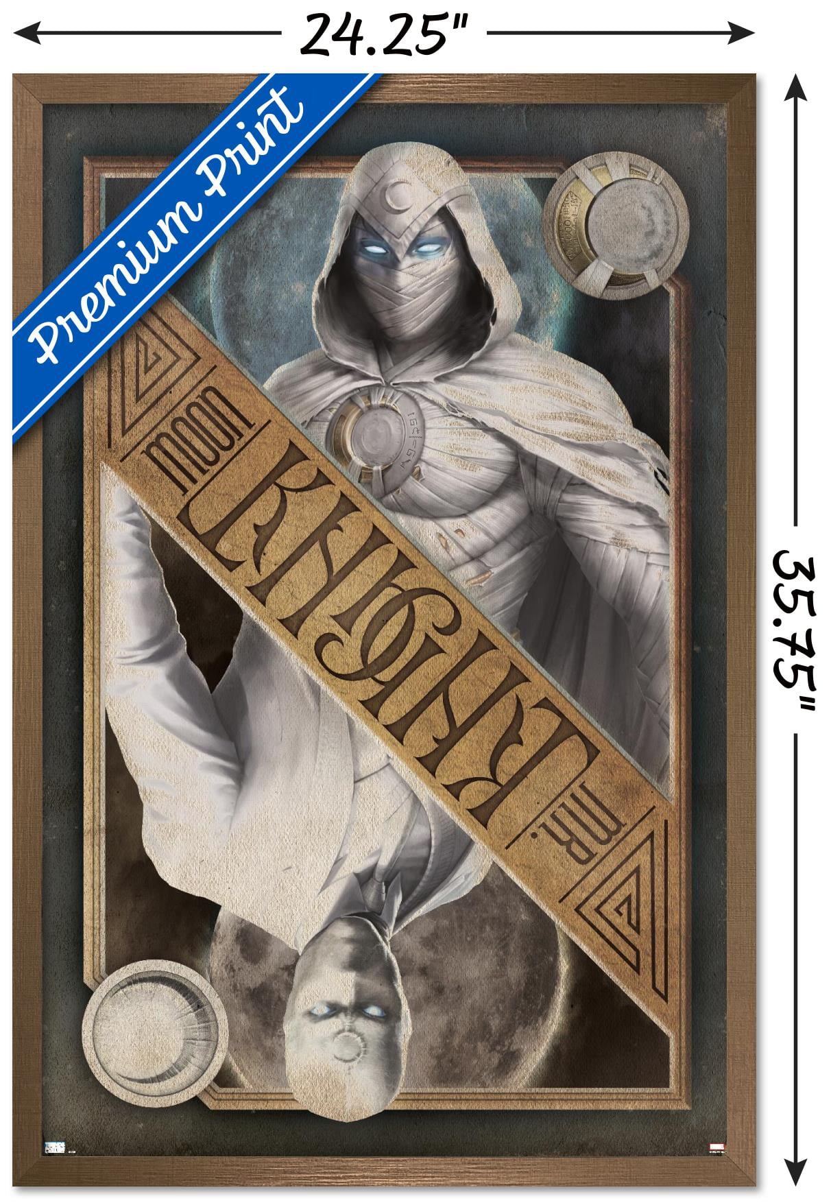 Marvel Moon Knight - Card Wall Poster, 22.375" x 34" Framed