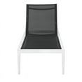 thumbnail image 6 of Meridian Furniture Nizuc Black Fabric Outdoor Patio Mesh Chaise Lounge Chair, 6 of 13