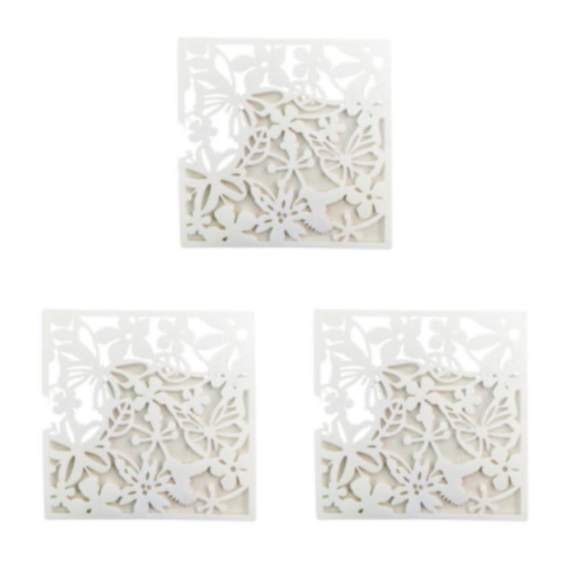 Matsuzay Panel de pantallas divisorias colgantes de 4 piezas, elegante, ligero y fácil de montar, mariposas blancas multifuncionales Type1 NO1