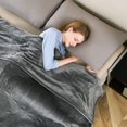 thumbnail image 1 of Electric Heated Blanket Twin Size 62" x 84", Fast Heating Blanket 100% Polyester Soft Flannel, 4 Heating Levels 10 Hours Auto-Off, ETL Certified, Over-Heat Protect, Machine Washable (Grey), 1 of 8