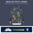 thumbnail image 5 of FORMRS Unisex School Backpack 17" Student Travel Bag with Laptop Compartment, Orange Leaves, 5 of 7