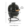 thumbnail image 2 of Ash & Ember 10" Kamado Grill Kit, 90 Sq In Cooking Space, Portable Grill, 2 of 6