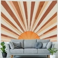 thumbnail image 4 of ONETECH Vintage Sun Tapestry Retro Boho Sunset Tapestries for Bedroom Aesthetic Classroom Tapastry's Wall Hanging Abstract Rainbow Wall Tapestry for Living Room Dorm, 4 of 6