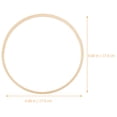 thumbnail image 3 of Miangastore 12Pcs Dream Catcher Rings Khaki Round Bamboo Plastic Craft Making Handmade Projects Diy Activities, 3 of 8