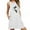 White, variant on Azrian Plus Size Women Dress Fashion Womens Pocket Printing Sleeveless Casual Nightdress Dresses