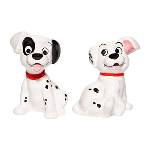 Black White Dalmatian Puppies Magnetic Salt and Pepper Shakers Home Kitchen Decor 