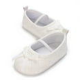thumbnail image 6 of Baby Sweetie Baby Girls Mary Jane Shoes Bowknot Quilted PU Princess Flats Casual Walking Shoes for Newborn Infant Toddler, 6 of 9