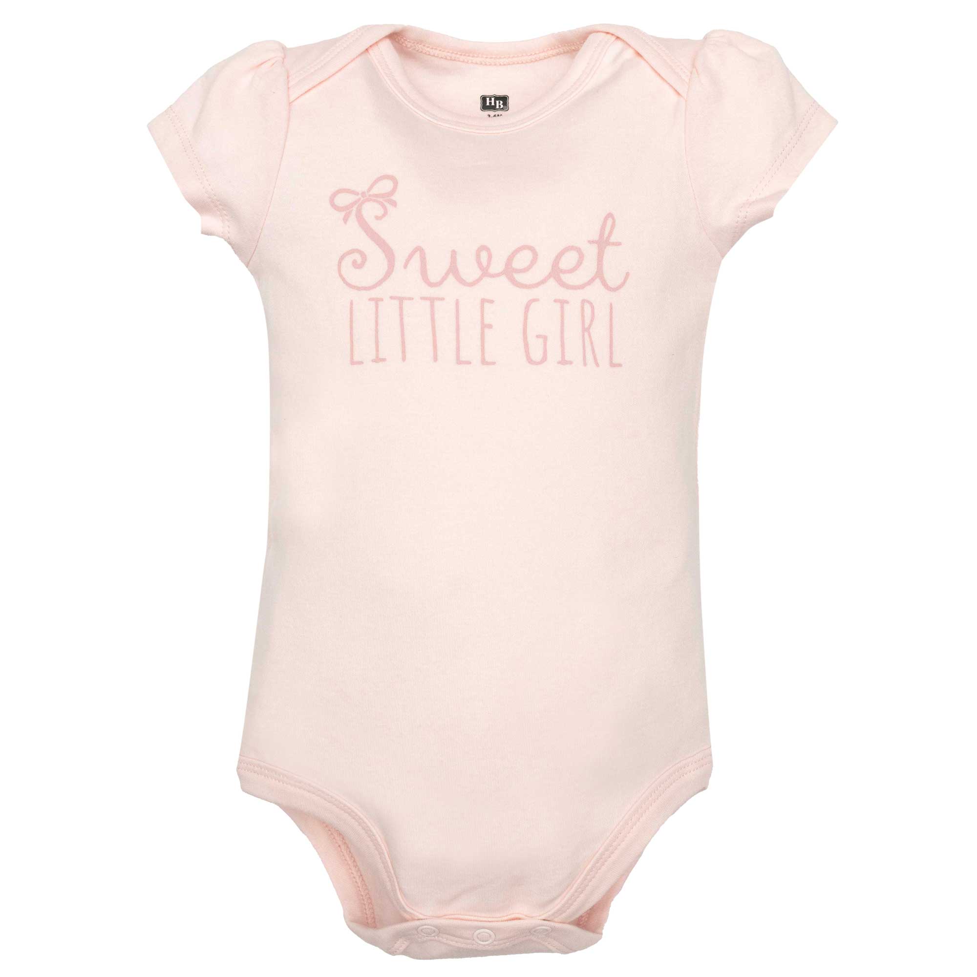 Hudson Baby Infant Girls Cotton Layette Set, Love My Family&nbsp;, 3-6 Months