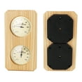 thumbnail image 1 of Wooden  Hygrothermograph Golden Plate 0 To 120 Celsius 0 To 100 Humidity   For Indoor Family, 1 of 8