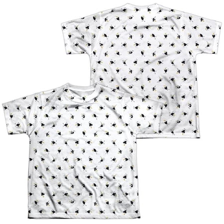 Johnny Bravo - Bravo All Over (Front/Back Print) - Youth Short Sleeve Shirt - X-Large