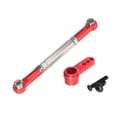 thumbnail image 3 of Componente de dirección RC Servo Varilla Accesorio Metal Ajustable Universal Estable Rojo, 3 of 8