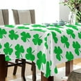 thumbnail image 3 of St Patrick Clovers Pattern Tablecloth Rectangle Colorful Table Cloth Large Square Table Cover for Dining Kitchen Party 54"x72" Decor Gift, 3 of 7