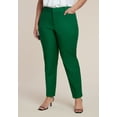 thumbnail image 2 of ELOQUII Women's Plus Size Tall Kady Fit Double-Weave Pant, 2 of 3