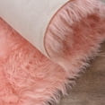 thumbnail image 3 of ORINOVA Pink Washable Fluffy Circle Rugs For Bedroom Small Faux Sheepskin Shag Fur Round Rugs 4ft Nursery Rug Cute Room, 3 of 7