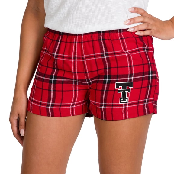 Women's Concepts Sport Red/Black Texas Tech Red Raiders Ultimate Flannel Shorts
