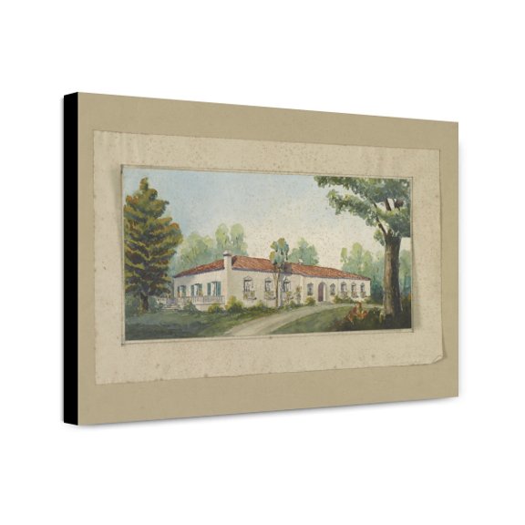 Canvas Print: Rendering Of A House, 1920