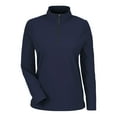 thumbnail image 4 of Devon & Jones DG410W Women's CrownLux Performance Windsor Welded Quarter-Zip Pullover-Navy-L, 4 of 6