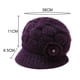 thumbnail image 2 of Gorro de invierno con ala de Desiderio Hats, tejido cálido, 2 of 5