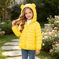 thumbnail image 5 of Edvintorg Girls Fleece Jacket Long Sleeve Loose Casual Zip up Coat Solid Color Hooded Puffer Outerwear with Pocket Teenage Girl Clothes Size 4-15, 5 of 9