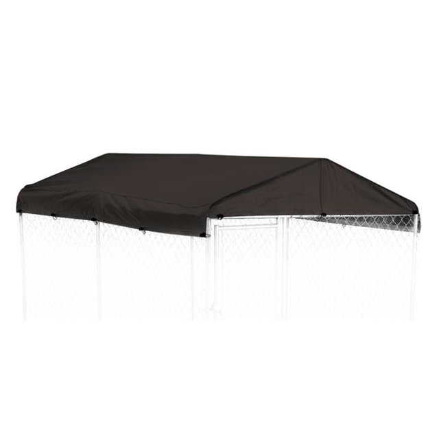 5 x 15 ft. Black Kennel Cover Tarp