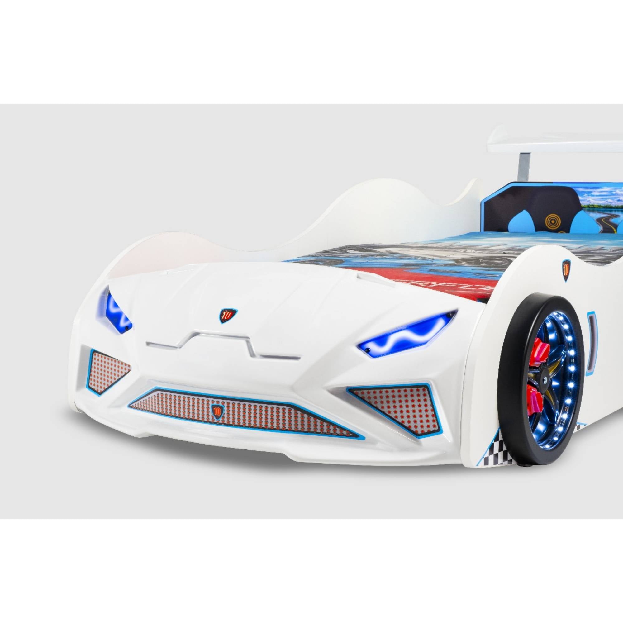 GT NITRO-E Kids Car Bed, Bedroom Furniture, Car Themed Bed for Boys Room