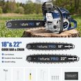 Logging Saw Tree 62cc 18 & 22 Inch Gas Chainsaw for Tree Cutting, Firewood, Logging 2 ...