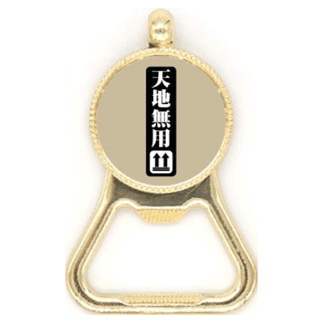 Sky Earth Box Art Deco Fashion Beer Bottle Cap Opener Stainless Steel Key Chain