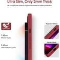 thumbnail image 4 of Liquid Silicone Case for iPhone 13 Pro, [Camera Protection] [Anti Fingerprint] [Wireless Charging] 4 Layer Phone Case Protective Cover, Built-in Microfiber Case Cover, 6.1", Red, 4 of 15