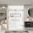 thumbnail image 3 of Transolid Swkx60367224 Saramar 60" W X 36" D X 96" H Six Panel Shower Wall Kit - White, 3 of 5