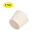 thumbnail image 1 of Tapón de Caucho Sólido en Forma Cónica Blanco para Tubo de Laboratorio Tamaño 7  5Pcs, 1 of 5