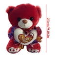thumbnail image 3 of Peluche de animalito | Lindo osito de peluche para regalo de cumpleaños infantil | Suave compañero para abrazar para niñas pequeñas | Set de regalo para decoración del hogar y habitación infantil, 3 of 7