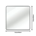 thumbnail image 5 of Dtwnek 30 in x 30 in Black Metal Frame Square Wall Mirror for Bathroom, Living Room, 5 of 8