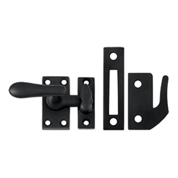 Casement Fastener Window Lock, Medium - Black - Solid