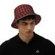 thumbnail image 4 of Balery Red Black Plaid Sombreros para el sol para hombre y mujer, sombrero de pescador con UPF 50+, 4 of 6