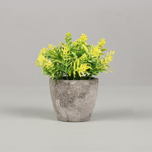 LIKEM Artificial Potted Flowers Fake False Plants Outdoor Garden Home