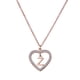 thumbnail image 3 of Collar de Mujer Corazón con Inciales LuckyLy, Modelo Adina rosa UNITALLA, 3 of 7