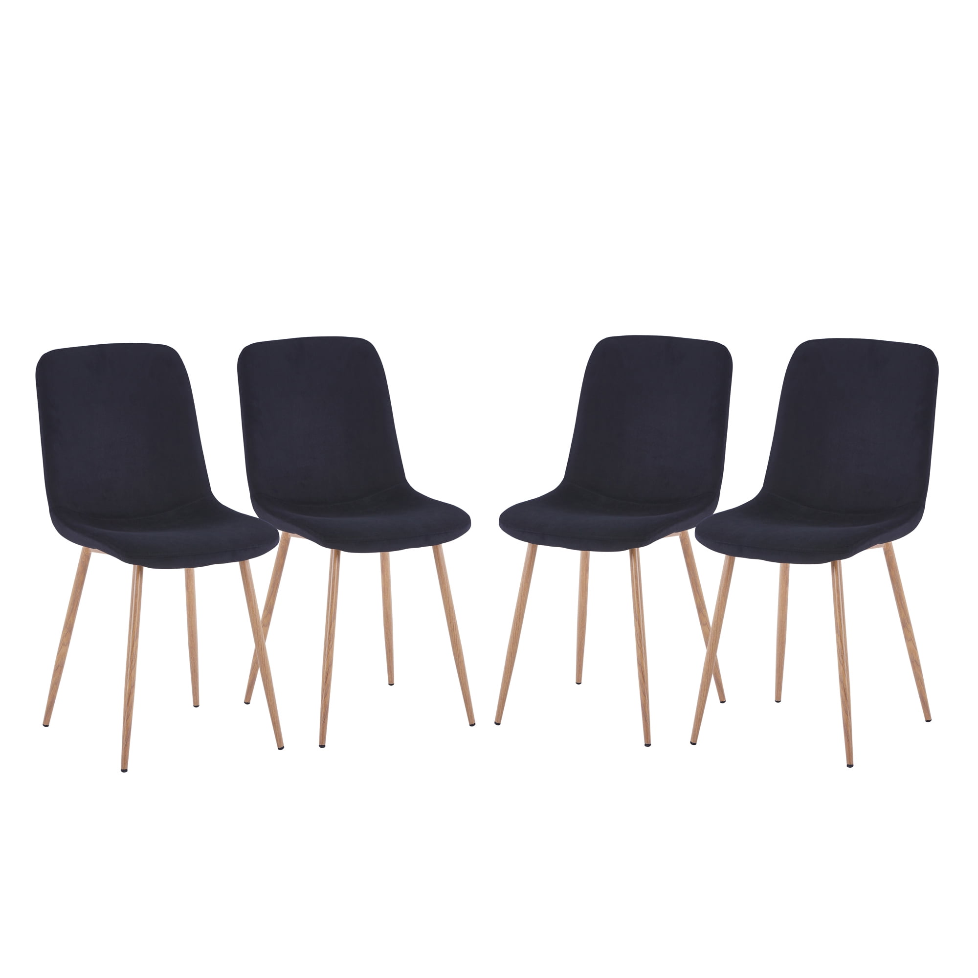 Kepooman 4Pcs Dining Chairs, Dining Room Chairs for Living Rooms, Kitchen Chairs for Offices, Black Kepooman 4Pcs Dining Chairs, Dining Room Chairs for Living Rooms, Kitchen Chairs for Offices, Black