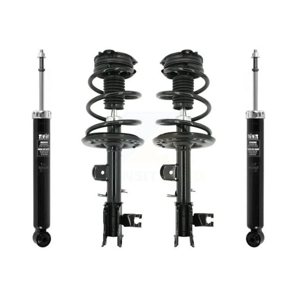 Transit Auto Front Rear Complete Suspension Shocks Strut and Coil Spring Mount Assemblies Kit for Car 2015-2022 Nissan Murano - Left Right Side (Driver Passenger) K78M-100414