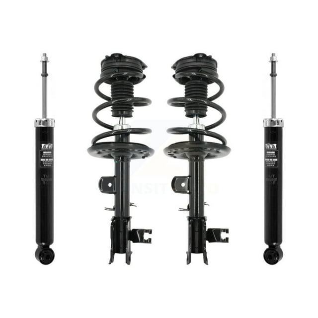 Transit Auto Front Rear Complete Suspension Shocks Strut and Coil Spring Mount Assemblies Kit for Car 2015-2022 Nissan Murano - Left Right Side (Driver Passenger) K78M-100414