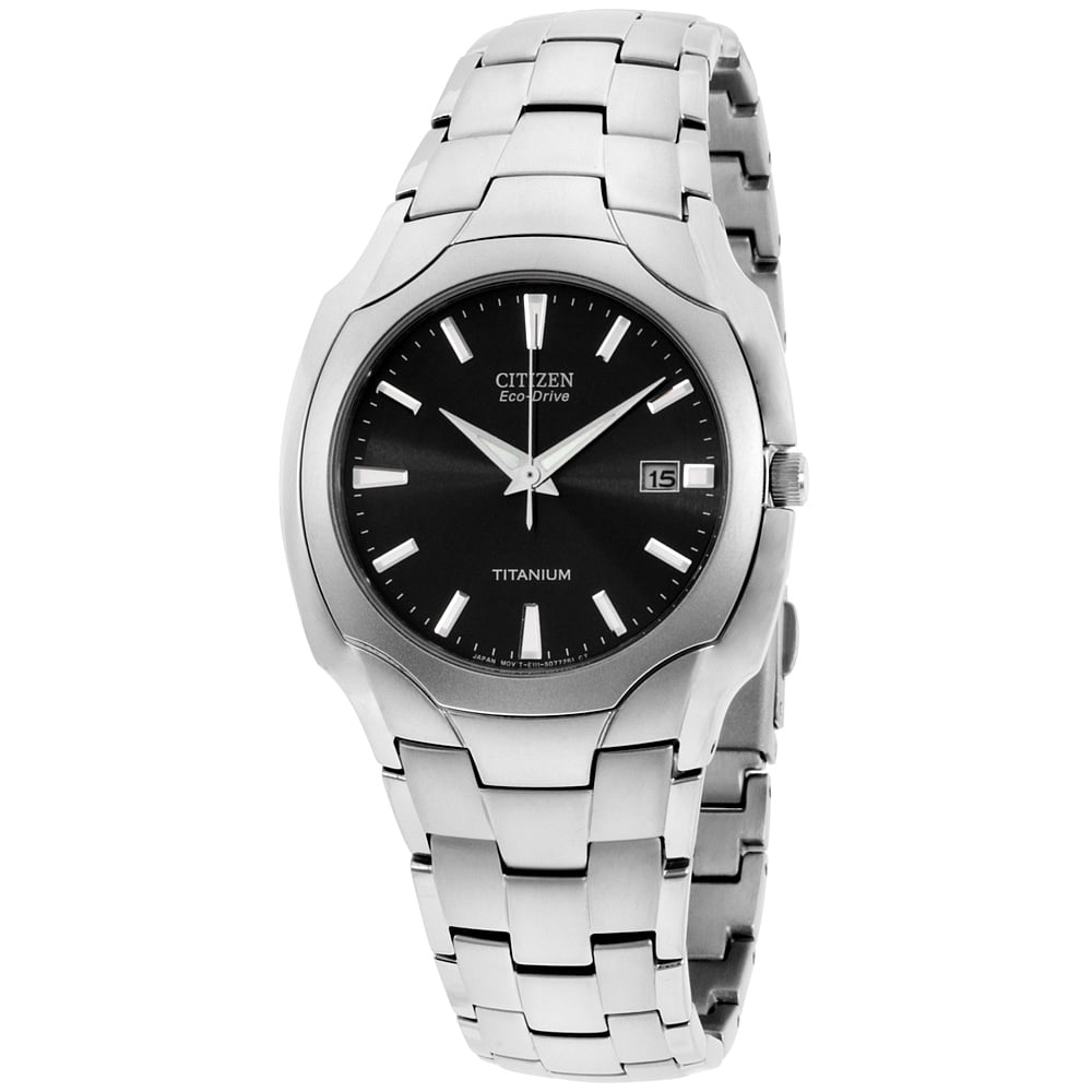 men's eco drive titanium watch