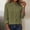 Army Green-A, variant on Tops for Women Long Sleeve Button Down V Neck Loose Plus Size Cotton Blouses Baggy Vacation Casual Boho Shirts White-A